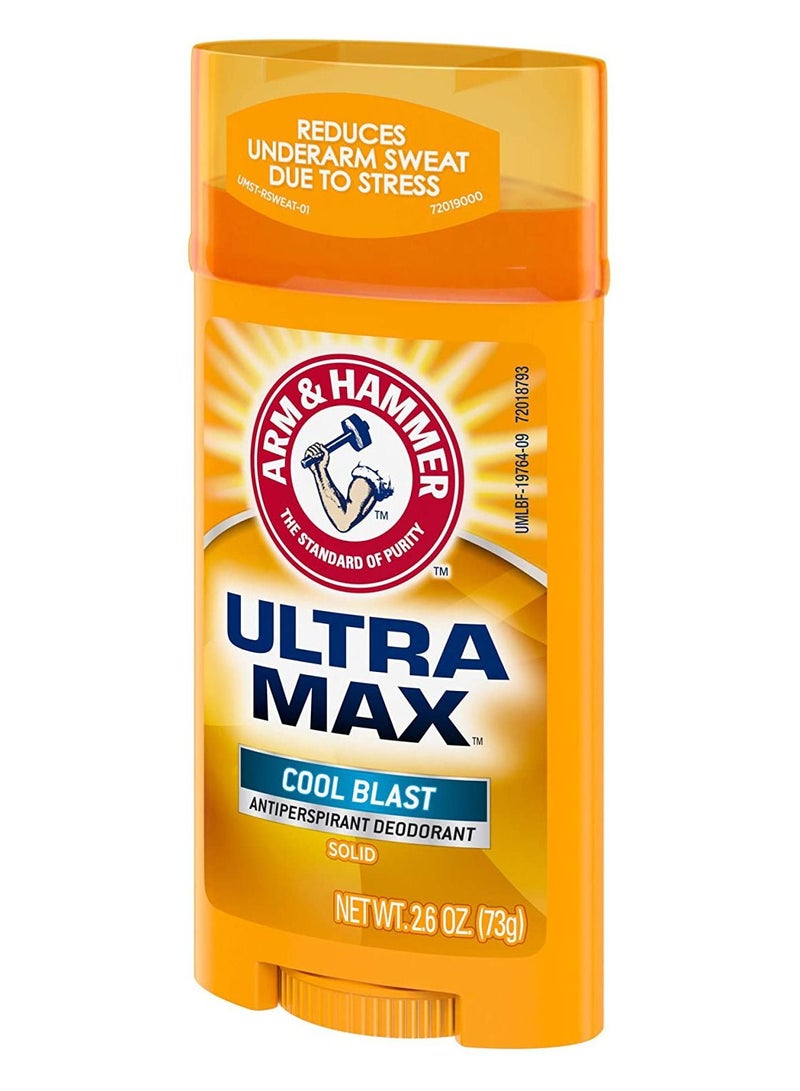 Arm & Hammer Ultramax Cool Blast Antiperspirant Deodorant Stick For Men 73g - Image 3