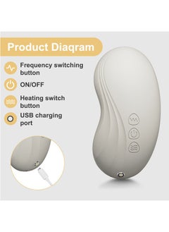 TIANER Rechargeable Lactation Massager Breast Soft Massager for feeding Heat and Vibration Adjustable for Feeding Improve Milk Flow  - Image 4