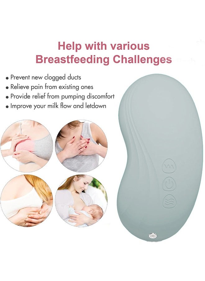TIANER Rechargeable Lactation Massager Breast Soft Massager for feeding Heat and Vibration Adjustable for Feeding Improve Milk Flow  - Image 2