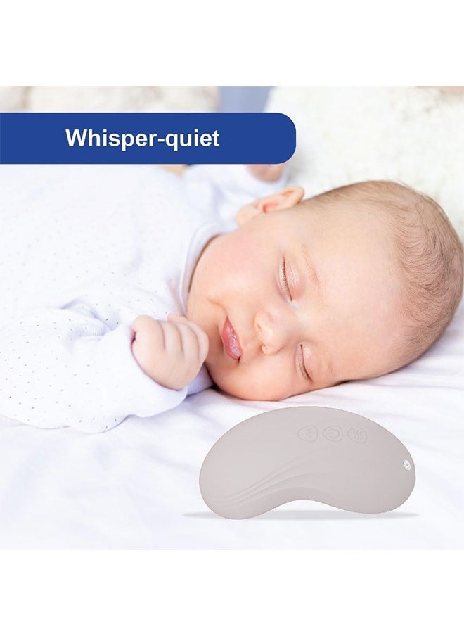 Rechargeable Lactation Massager Breast Soft Massager for feeding Heat and Vibration Adjustable for Feeding Improve Milk Flow