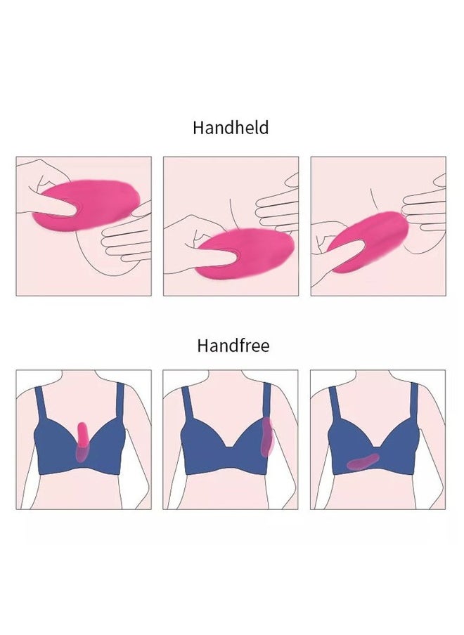 Rechargeable Lactation Massager Breast Soft Massager for feeding Heat and Vibration Adjustable for Feeding Improve Milk Flow