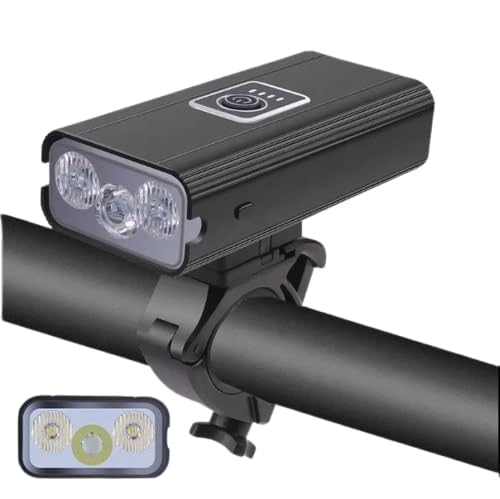 VANRAKSHAK BL-Z43 Bicycle Light, 1500LM 15W | 3-LED Front Cycle Headlight | IP65 Waterproof | USB Type-C Rechargeable | 4 Light Modes | Ultra Bright for Night Riding – Pack of 1 - Image 1