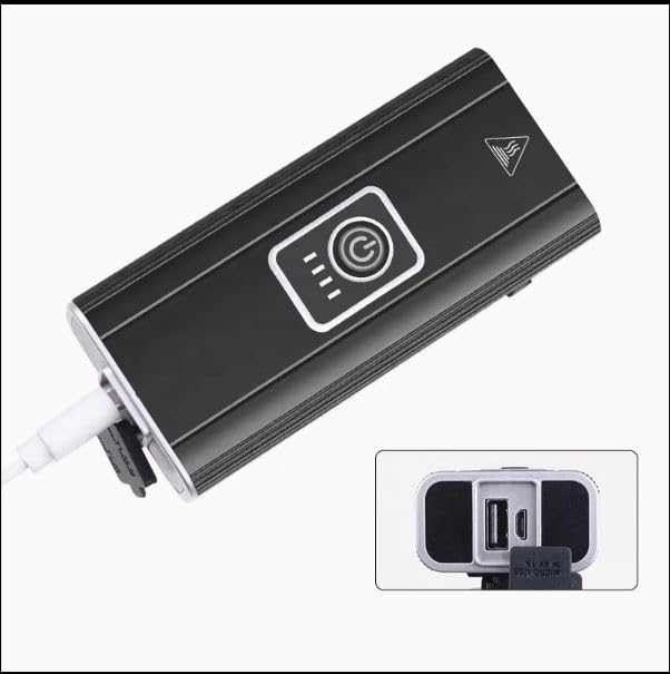 VANRAKSHAK BL-Z43 Bicycle Light, 1500LM 15W | 3-LED Front Cycle Headlight | IP65 Waterproof | USB Type-C Rechargeable | 4 Light Modes | Ultra Bright for Night Riding – Pack of 1 - Image 4