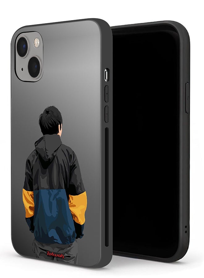 Tolwak Apple iPhone 13 mini Protective Case Boy Portrait Art - Image 1