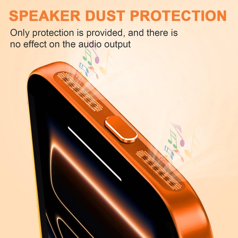 Goweewon USB C Dust Plug,USB C Port Cover Type C Charging Port Plug Cover Speaker Dust Cover,Accessories for iPhone 17 Pro Max (Orange, for iPhone 17 Pro Max) - Image 4