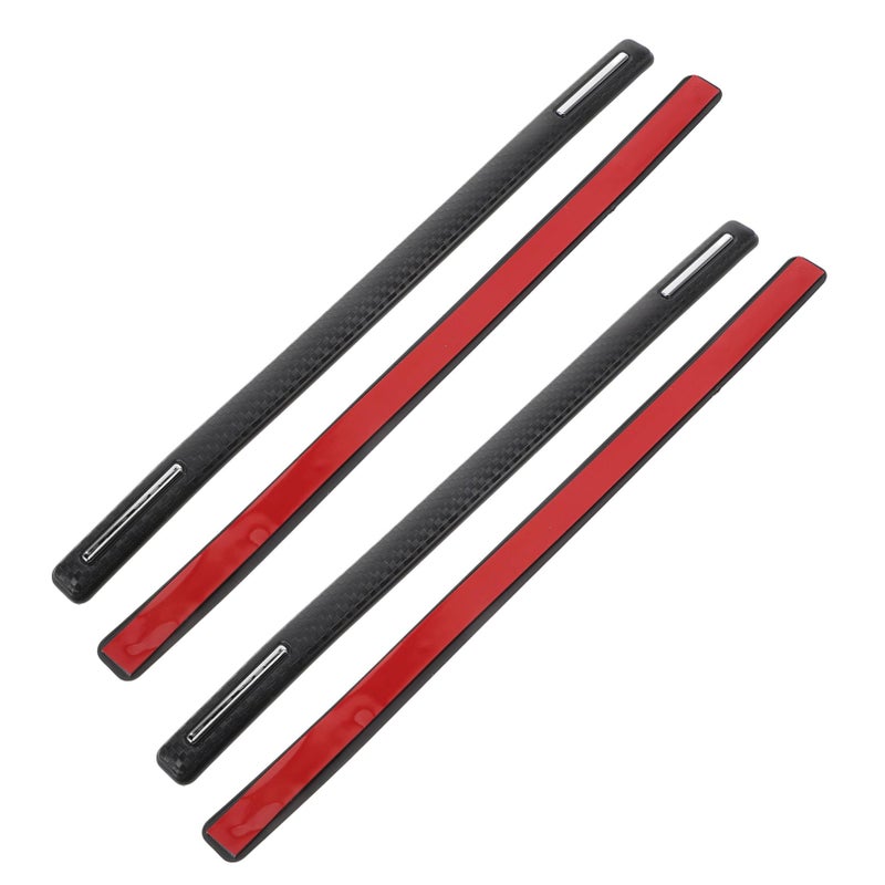 4Pcs Car Door Edge Protector Trim Stickers Black Easy Installation Noise Reduction - Image 2
