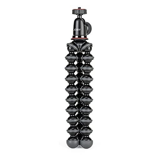 JOBY طقم حامل ثلاثي JOBY GorillaPod المدمج مع رأس كروي لكاميرات المرايا حتى 2.2 رطل. أسود/رمادي غامق. - Image 4