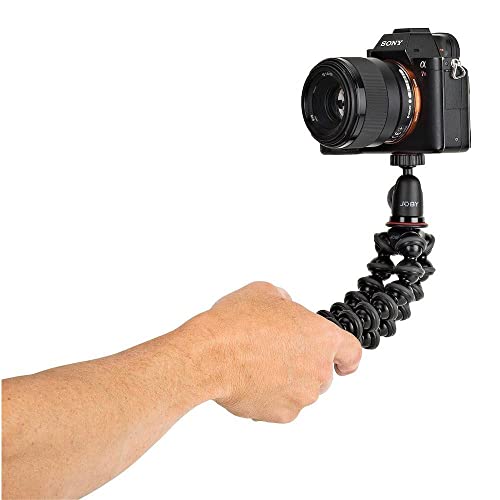 JOBY طقم حامل ثلاثي JOBY GorillaPod المدمج مع رأس كروي لكاميرات المرايا حتى 2.2 رطل. أسود/رمادي غامق. - Image 5