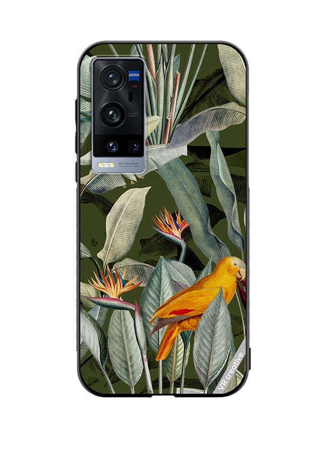 VR CREATIVE Protective Case Cover For Vivo X60 Pro Plus Green Jungle Design Multicolour - Image 1