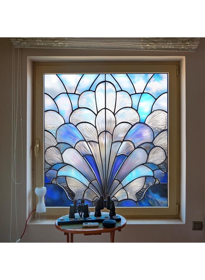 Bluejw BL301-330 Cross Border Colorful Square Electrostatic Glass Sticker Home Decorative Stained Glass Window Glass - Image 4