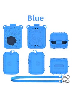 Suitable For Bitzee 3 Generation Interactive Toy Pet Machine Silicone Protective Cover Latest Version Conjoined Shell-Product Color:Blue(c54)