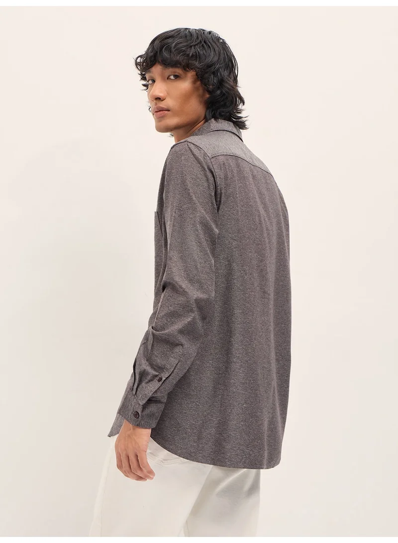 THE BEAR HOUSE  Men’s Long Sleeve Shirt – Classic, Comfortable and Stylish Essential for Work, Travel or Casual Outings for Men | Best Price UAE