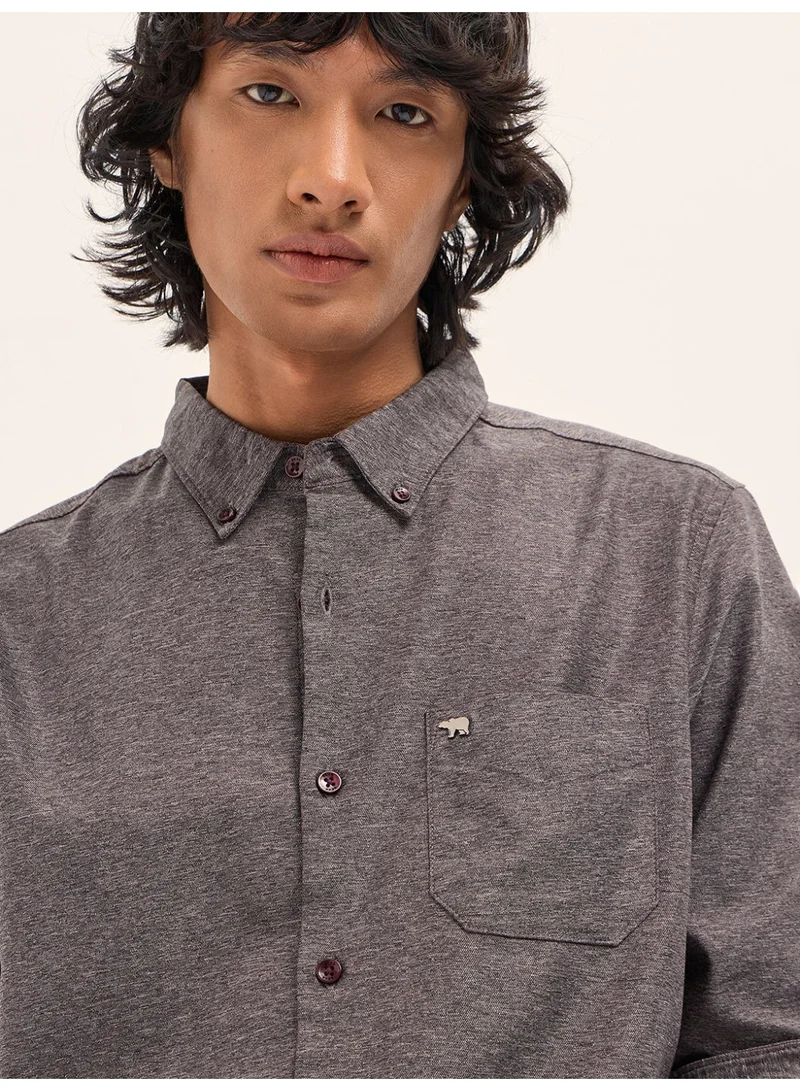 THE BEAR HOUSE  Men’s Long Sleeve Shirt – Classic, Comfortable and Stylish Essential for Work, Travel or Casual Outings for Men | Best Price UAE