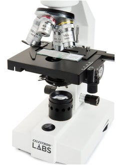 Celestron – Celestron Labs – Binocular Head Compound Microscope – 40-2000x Magnification – Adjustable Mechanical Stage – Includes 2 Eyepieces and 10 Prepared Slides 