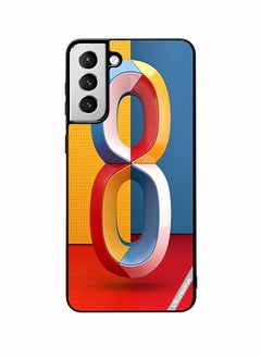 Protective Case Cover For Samsung Galaxy S22 Plus 5G Number 8 Design Multicolour