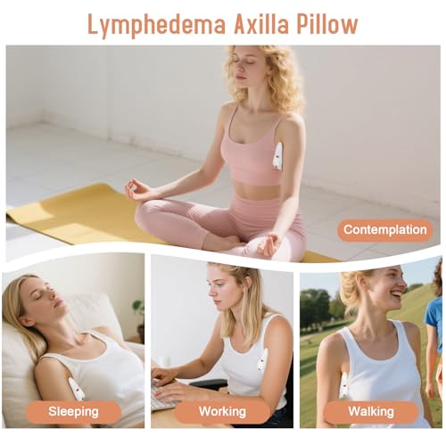 RoamReady Lymphedema Axilla Pillow, Large Mastectomy Pillows Post Op Cotton Lumpectomy Recovery Supplies for Armpit Pain Relief Brown 2Pcs (Red Heart, Regular) - Image 5