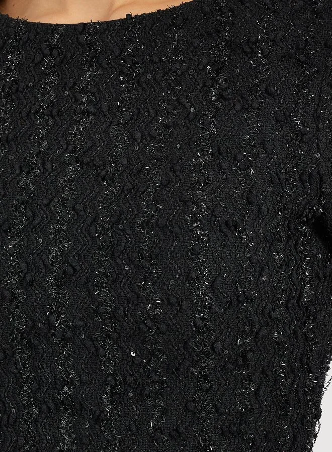 Styli Sequin Column Dress