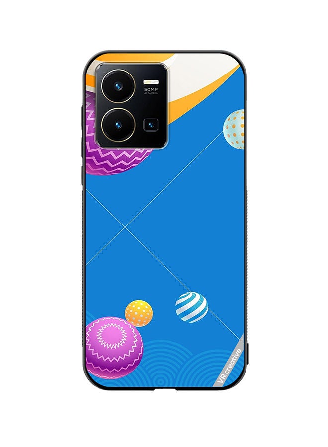 Protective Case Cover For Vivo Y35 Abstract Design Multicolour