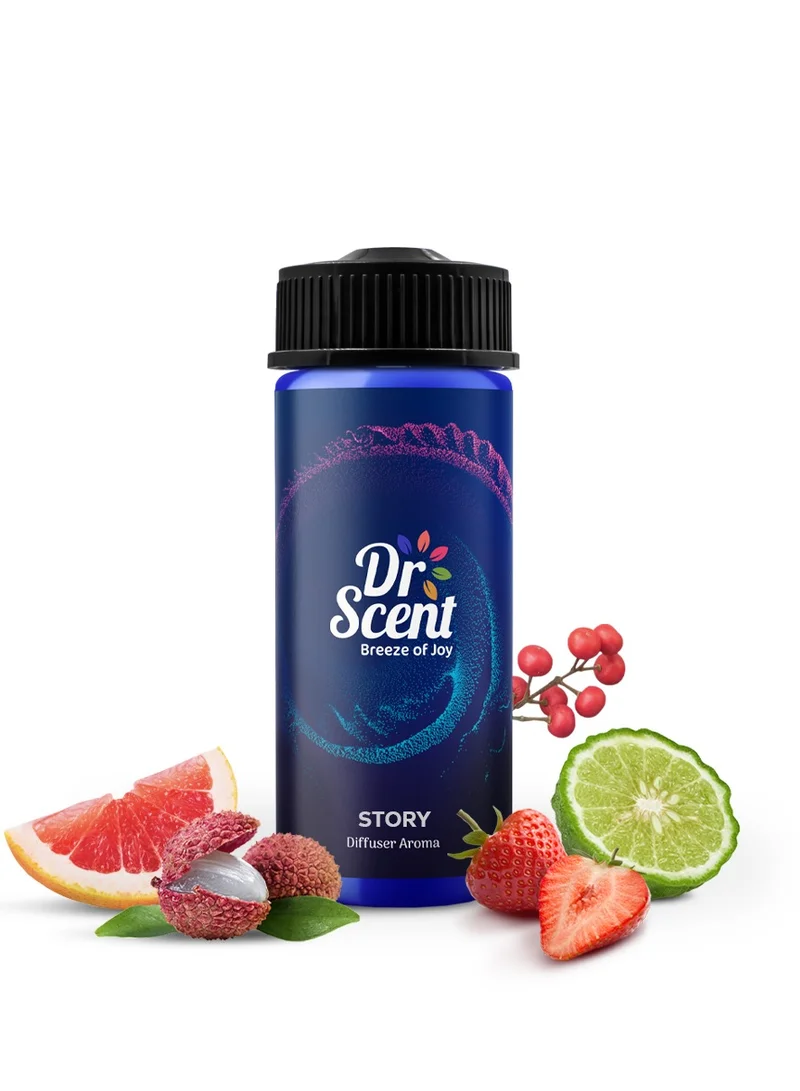 Dr Scent Diffuser Aroma Story: Captivating Blend of Bergamot, Lychee, and Lavender, with Rich Undertones of Agarwood, Caramel, and White Musk - A Fragrant Symphony of Exquisite Notes - 170ml