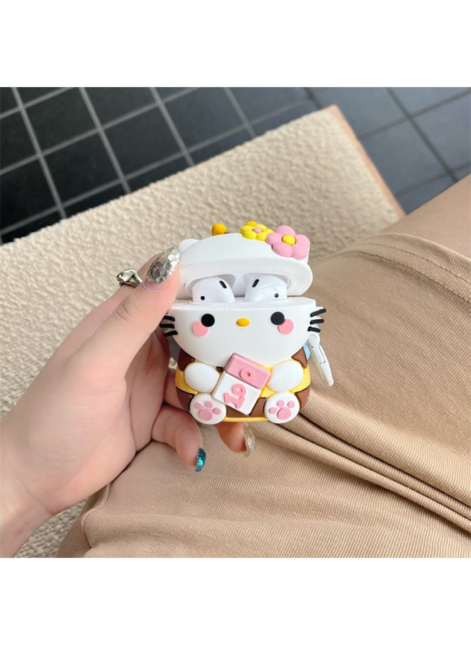 Generic - Bee KT Cat For Apple AirPods Pro Bluetooth Wireless Headset 1/2/3 Generation Silicone Cute Cartoon-Color:Bee KT Cat Earphone Ring-Applicable Model:Airpods Pro/AirPods Pro2 - Image 1