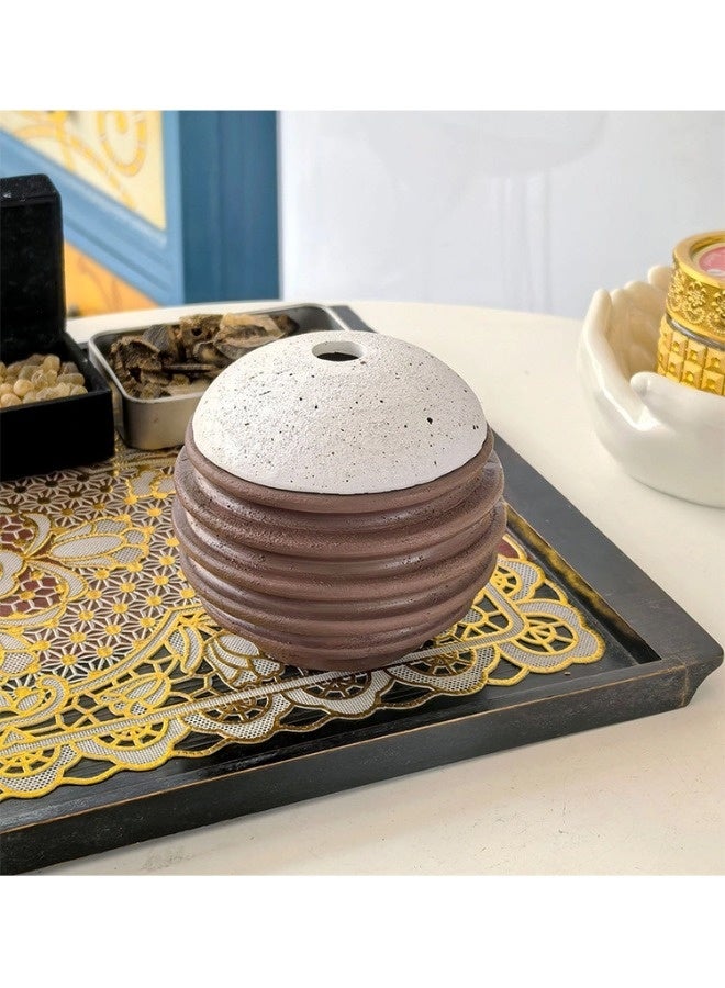 ShebSheb Creative Beehive Resin Incense Burner – Serene Atmosphere Aromatherapy Furnace, Perfect for Yoga, Meditation, and Reading - Image 2