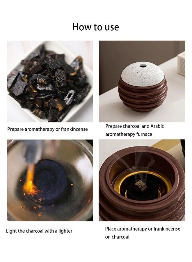 ShebSheb Creative Beehive Resin Incense Burner – Serene Atmosphere Aromatherapy Furnace, Perfect for Yoga, Meditation, and Reading - Image 3