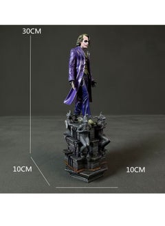 General DC Dark Knight Batman Brazilian Factory Heath Ledger Joker 1/10 Scene Resin GK Statue Model Figure  - Image 3
