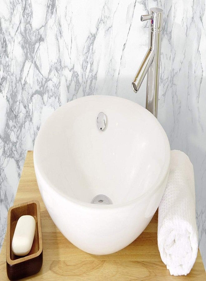 دي-سي-فكس فيلم لاصق ذاتي للزينة من دي سي فيكس FA346-8306-2، بنقشة رخام رمادي، لفة 26 بوصة × 78 بوصة، عبوة من قطعتين - Image 3