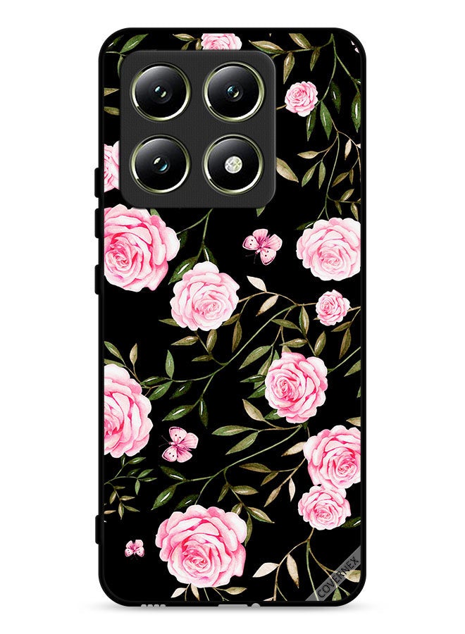 Covernex Xiaomi 14T 5G Protective Case Cover Rose In Bunches Of Small Leaves - Image 1