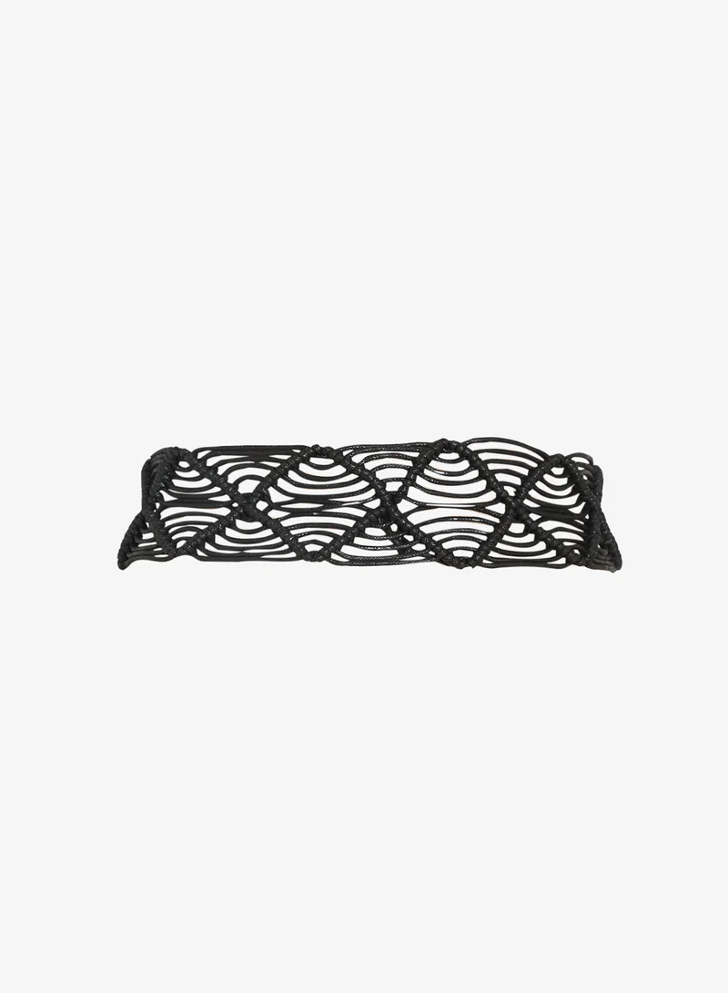 ELLA Raffia Textured Waist Belt