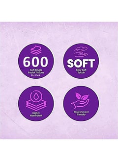Ghena Ghena Soft Paper Tissues Skin Friendly Highly Absorbent White Paper Face Towel - 12000 Pcs  - Image 3