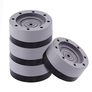 VYOOx 4 Pices Multi-Purpose Anti Vibration Pads for,Washing Machine Feet with Tank Tread Grip for Washer and Dryer, Protects Laundry Room Floor for Home Appliances (conical) - Image 4