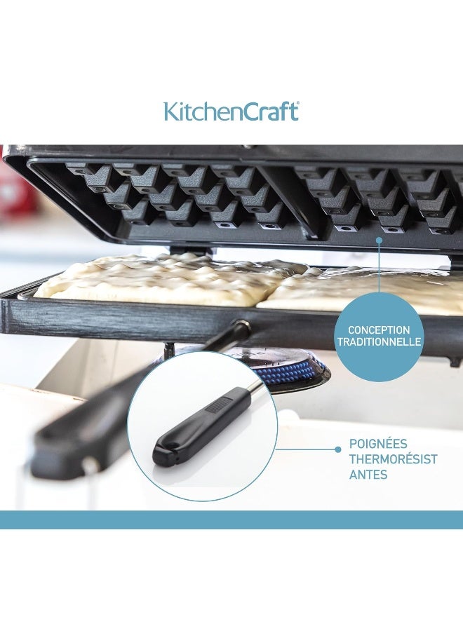 KitchenCraft Kcwafflens Non-Stick Waffle Maker, Display Boxed, One Size - Image 5