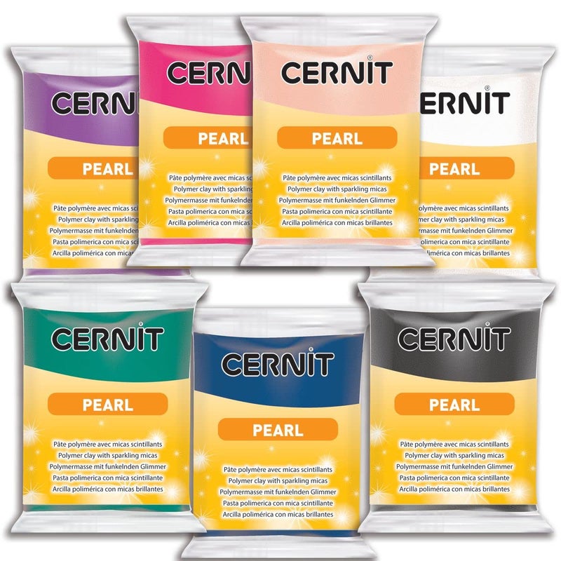 Cernit Polymer Clay - Pearl Series - 56 Grams Block - Made in Belgium (Green) - Image 2