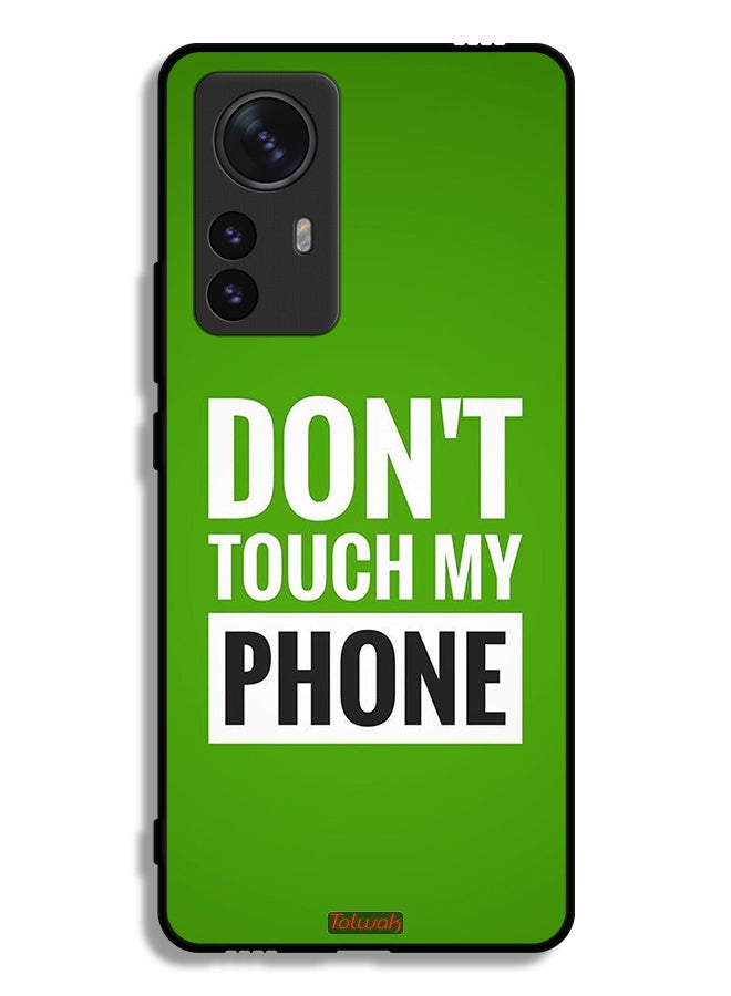 Tolwak Xiaomi 12 Pro Protective Case Cover Do Not Touch My Phone - Image 2