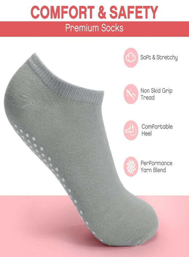 Jecery Bulk Non Slip Socks 36 Pairs Unisex Sticky Gripper Women Non Skid Pilates Socks with Grips for Women Men Yoga Pilates Barre Home Workout Slipper, 12 Colors - Image 3