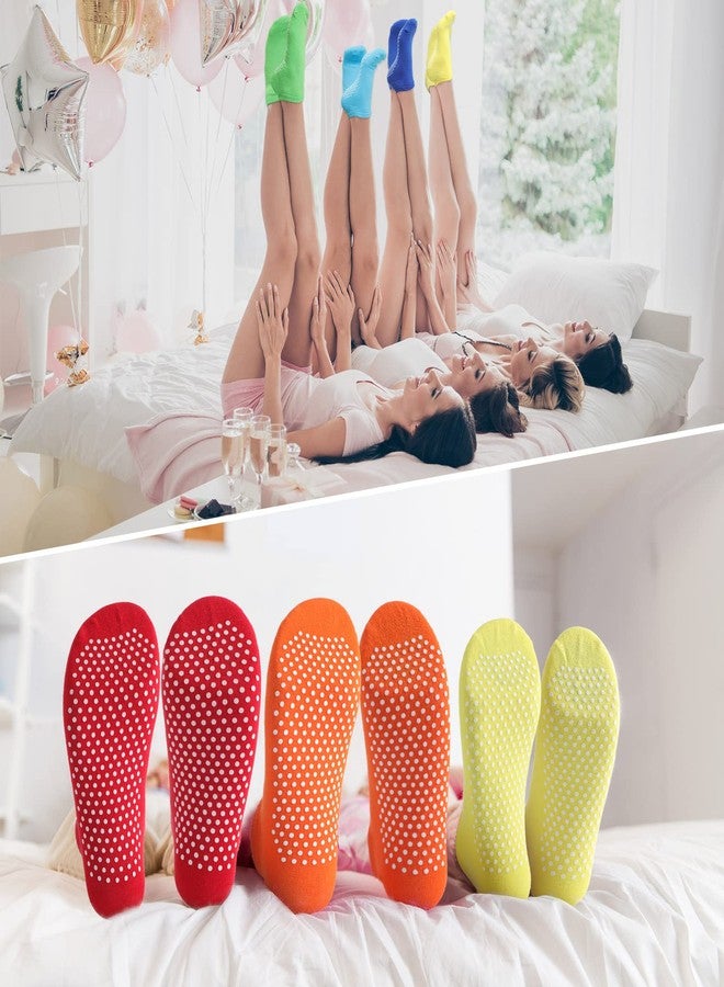 Jecery Bulk Non Slip Socks 36 Pairs Unisex Sticky Gripper Women Non Skid Pilates Socks with Grips for Women Men Yoga Pilates Barre Home Workout Slipper, 12 Colors - Image 5