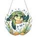 AIBOERL Diamond Art Hanging Kit for AdultSpecial Shaped RhinestoneDouble Sided 5D DIY Acrylic Diamond Art Painting Window Pendants Home Garden Wall Hanging Kits Hanging Ornament Turtles - Image 2