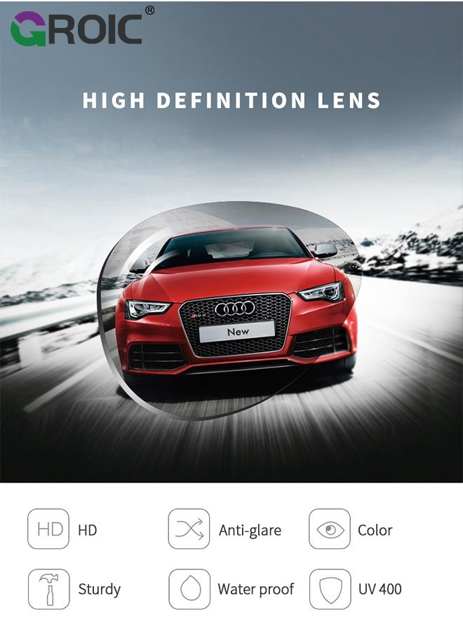 GROIC Photochromic Cycling Glasses for Men Women, Sports Sunglasses, Bike Glasses High Definition High Contrast Lenses for MTB, Riding, Running, Fishing, Baseball  - Image 3