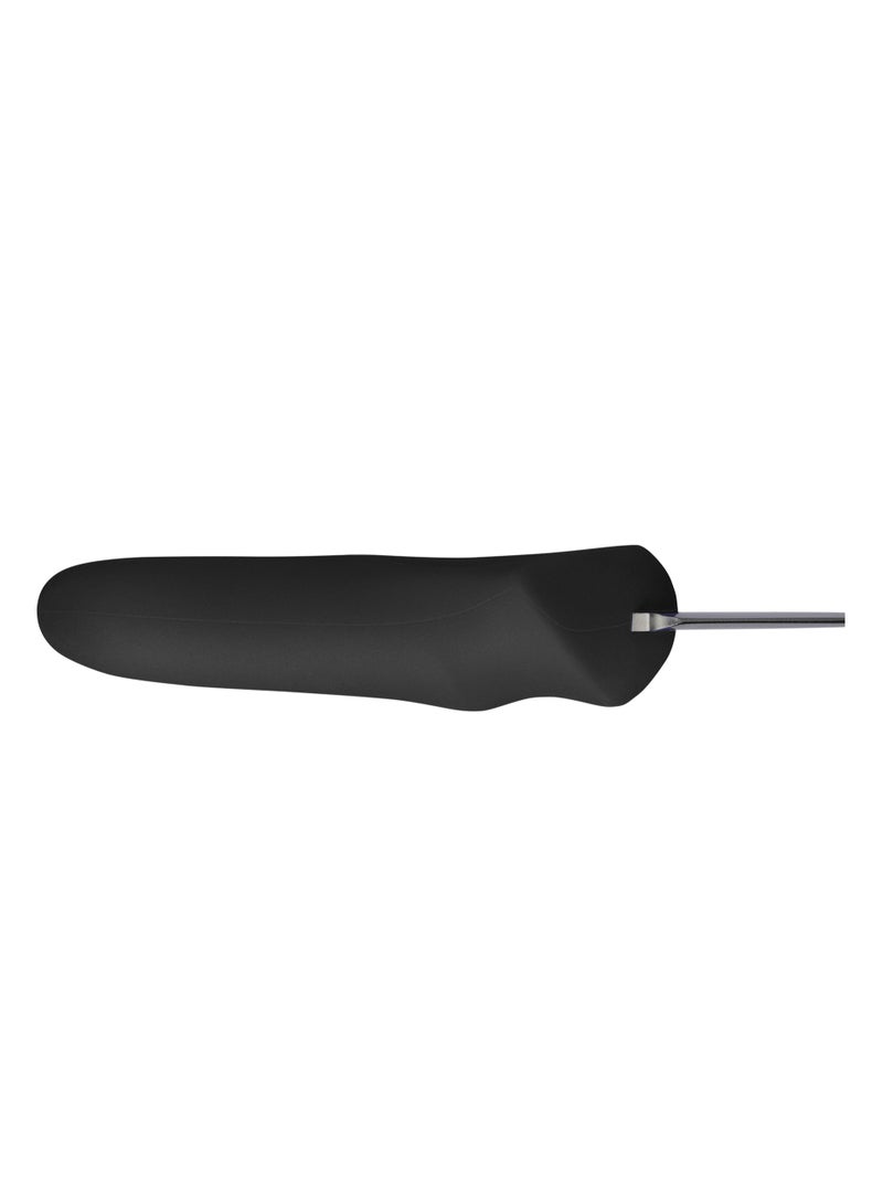 Samura Samura Pearl Oyster Knife | 3.0"/ 73 mm | Black | Lens Shaped Stainless Steel Blades | Thermoplastic Handle | Single Layered | For Opening Oysters  - Image 4