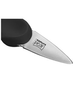 Samura Samura Pearl Oyster Knife | 3.0"/ 73 mm | Black | Lens Shaped Stainless Steel Blades | Thermoplastic Handle | Single Layered | For Opening Oysters  - Image 3
