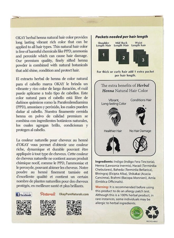 OKAY Herbal Henna Natural Hair Color Black - Image 2