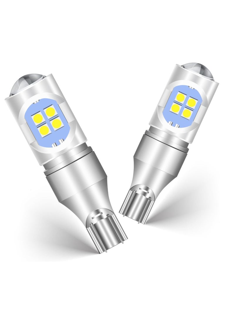 SYOSI - LED Bulb for Backup Light Reverse Lights High Power 3030 12-SDM Chipsets Error Free 906 W16W 922 T15 Bulbs 6500K White Non-polarity Pack of 2 - Image 1