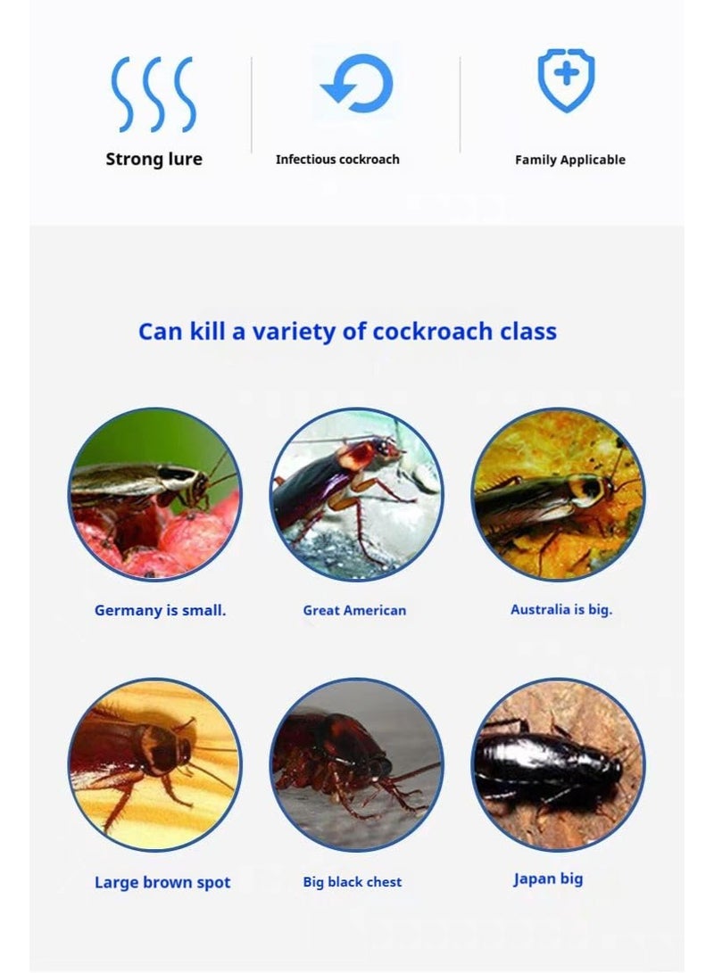 Miezhang Qing Cockroach Killing Powder Killer Bait Stations/Cockroach Trap Effectively Roach Contro - Group Spread Effectively Roach Control 1 PC - Image 3