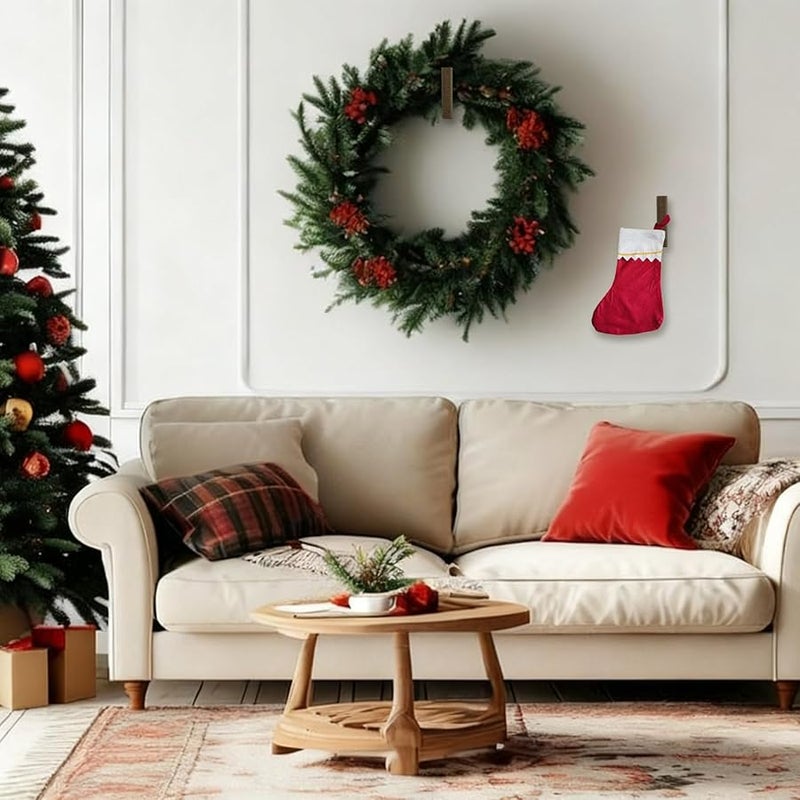 قطعتان من خطافات الحائط من خشب الجوز، خطافات قوية لتعليق المعاطف والقبعات والحقائب ورف السترات وحامل المدخل - Image 5