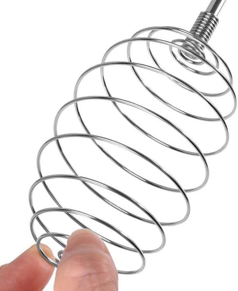 DHRUSIMI Kitchen Balloon Whisk, Stainless Steel Spring Egg Beater Milk Whipper for Blending, Whisking, Beating, or Stirring - Image 4