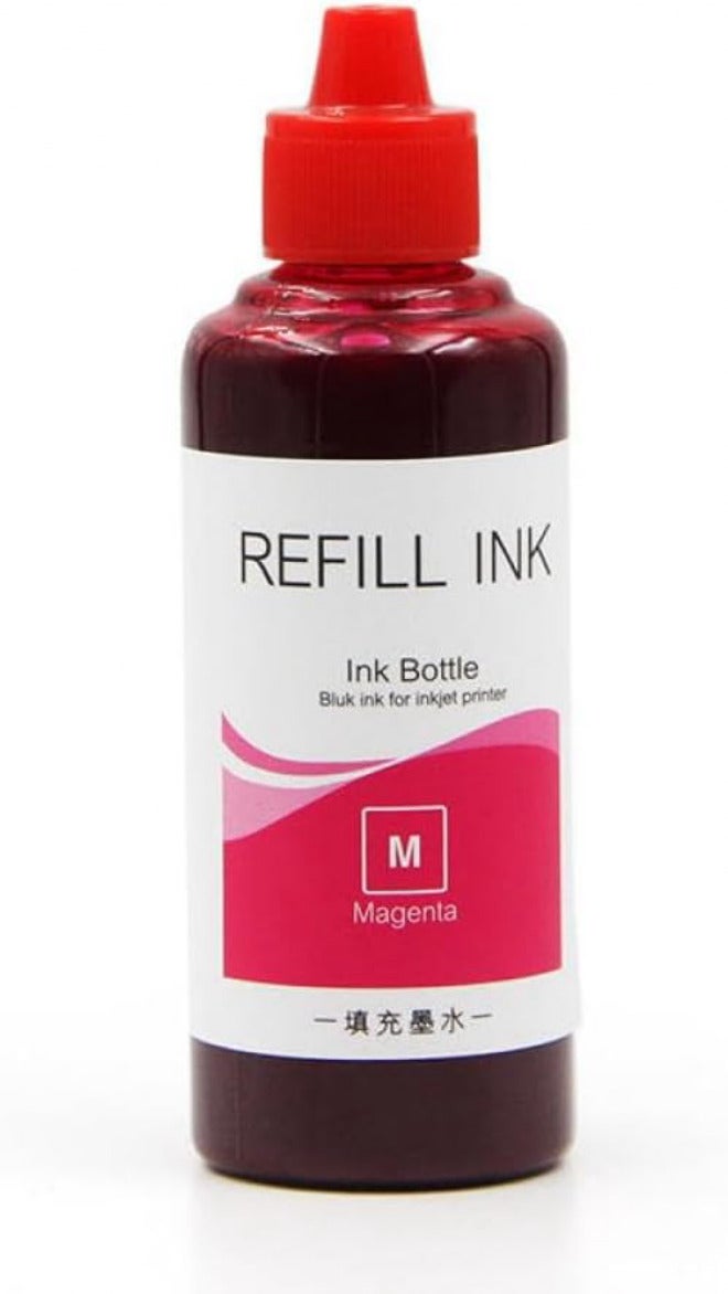 100ML Pigment Refill Ink Compatible with Designjet 500 510 800 800Ps 500Ps 510ps 100 110 70 Plus K5300 K5400 K8600 Printers Works with Models 82 10 11 18 88(Magenta)