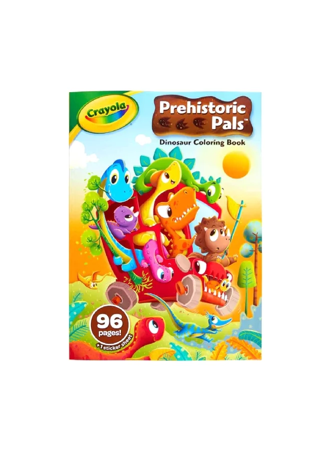 Crayola 96-Pages Prehistoric Pals Dinosaur Coloring Book Multicolour 27.3 x 19.68 x 0.66 cm CRA0407180001