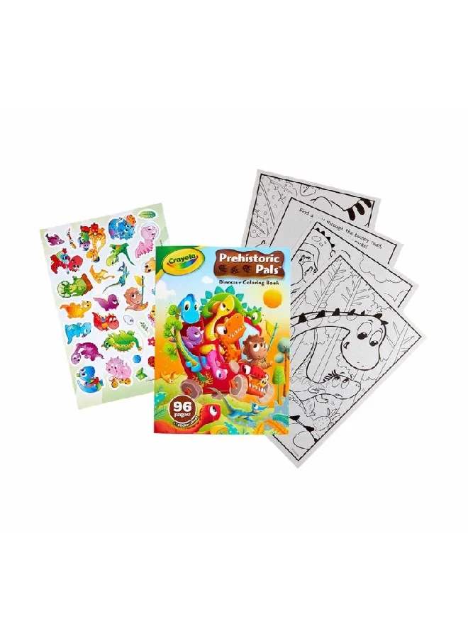 Crayola 96-Pages Prehistoric Pals Dinosaur Coloring Book Multicolour 27.3 x 19.68 x 0.66 cm CRA0407180001