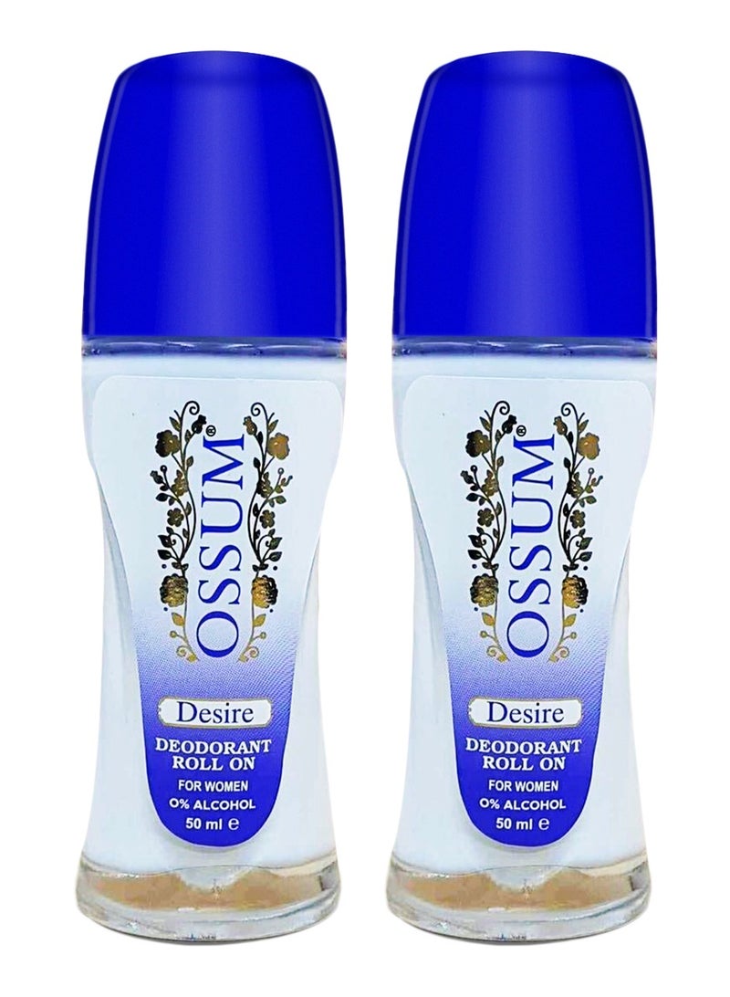 أوسوم مزيل العرق رول أون 50 مل – ديزاير - 2 حبة